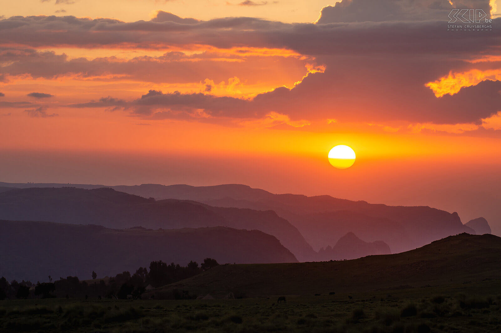 Simien Mountains - Geech - Sunset  Stefan Cruysberghs